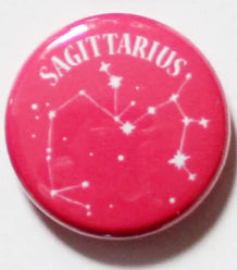 Colourful Zodiac Button Pin