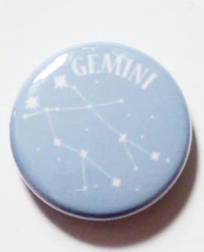 Colourful Zodiac Button Pin