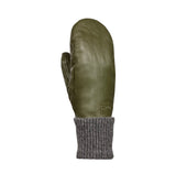 Rolly Leather Mitts - Fern