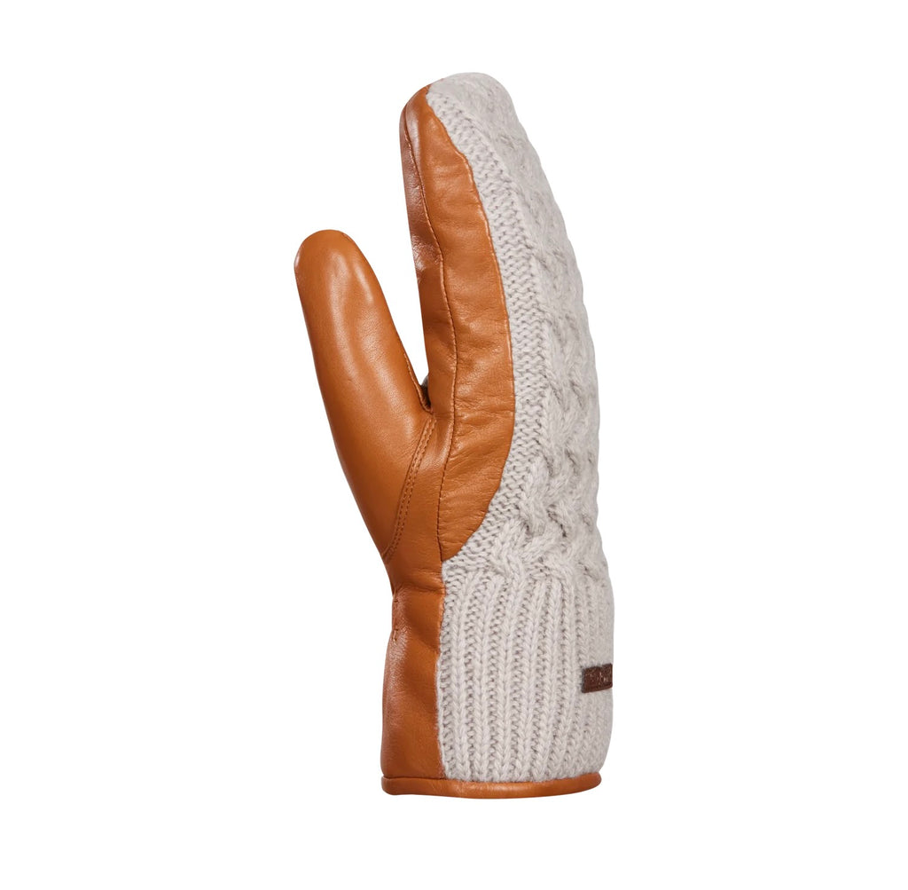 Ariana Leather & Knit Mittens