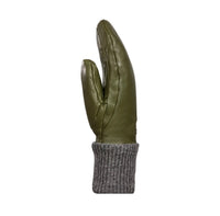 Rolly Leather Mitts - Fern