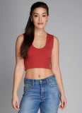 Bamboo Deep V Rib Top