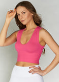 Bamboo Deep V Rib Top