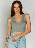 Bamboo Deep V Rib Top