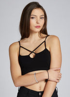 Bamboo Cross Front Bralette