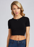 Bamboo Short Sleeve Crop Top