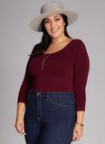 Bamboo 3/4 Sleeve Top