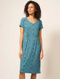 Tallie Eco Vero Jersey Dress - Teal Multi