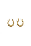 Sail Swirl Hoop Earrings
