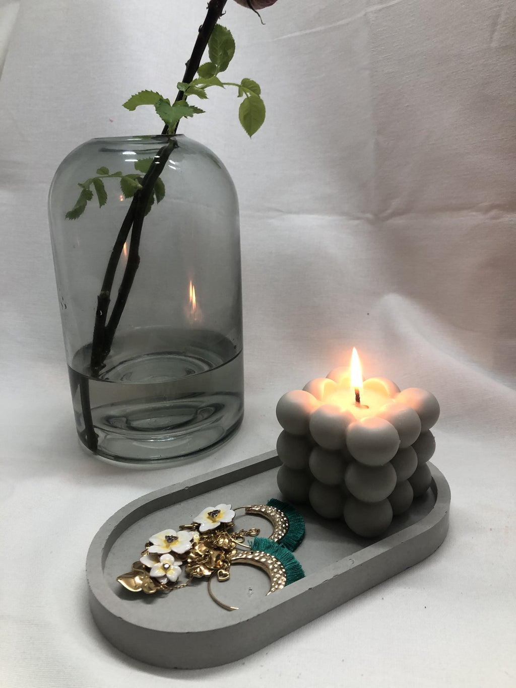 Rustic Concrete Trinket Dish