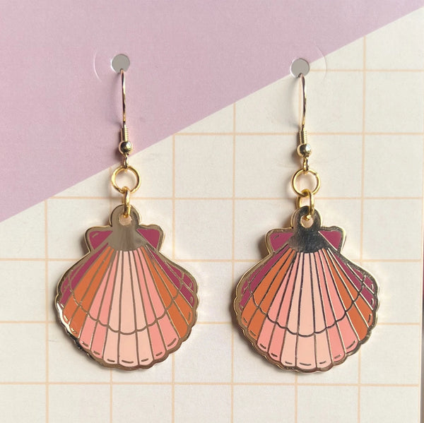 Coral Shell Earring
