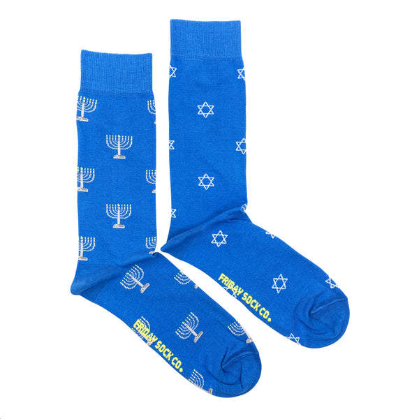 Hanukkah Mismatched Socks M