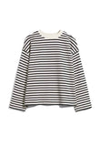 Frankaa Stripe Sweatshirt - Undyed/Black