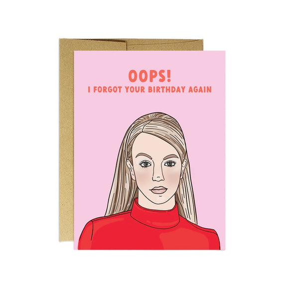 Oops Birthday Card