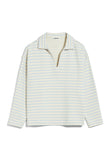Nairaa Stripe Sweatshirt - Morning Sky/Undyed