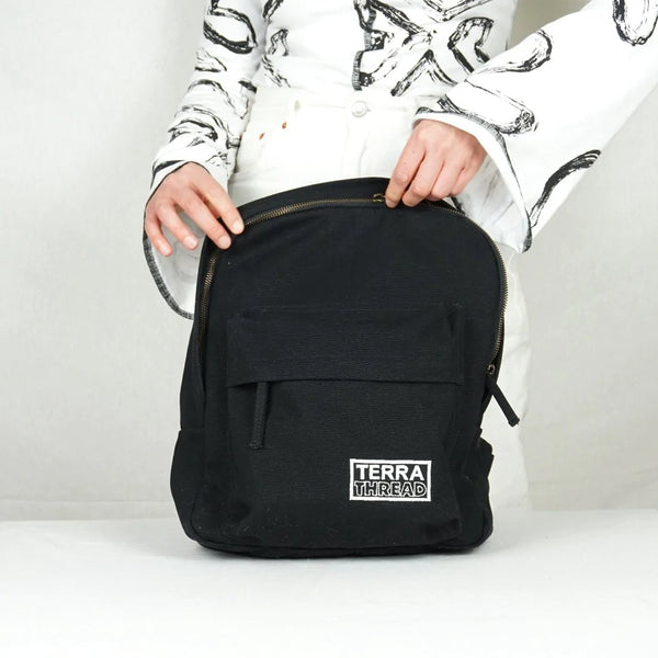 Cotton mini backpack on sale
