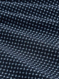 Patterned Short Sleeve Shirt - Blue Minimal Design