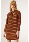 Zig Zag Smock Mini Dress