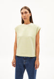 Aranjaa Stripe Sweatshirt - Light Lime/Undyed