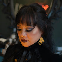 Tarot Hand Hoop Earrings