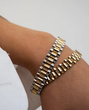 Two-Tone Timepiece Bracelet