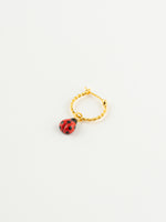 Ladybug Mini Hoop Earring