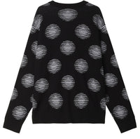 Oval Cardigan - Black Multi
