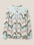 Luna Yoke Shirt - Ivory Multi