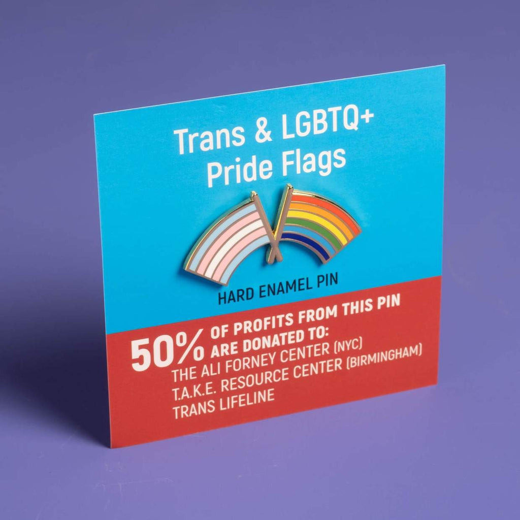 Trans & LGBTQ+ Pride Flag Combo Pin
