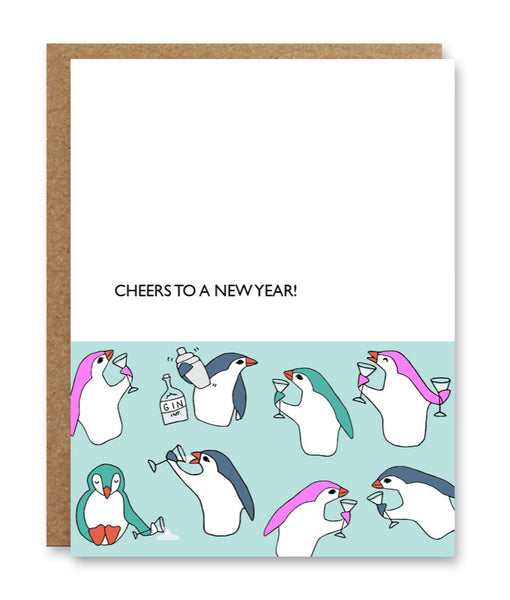 Cheers To A New Year Greeting Card