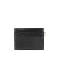 Alex Card Holder - Black Pebbled