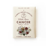 Flower Zodiac Sticker Card Set