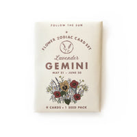 Flower Zodiac Sticker Card Set