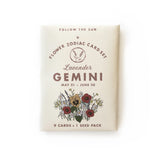 Flower Zodiac Sticker Card Set