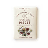 Flower Zodiac Sticker Card Set