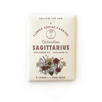 Flower Zodiac Sticker Card Set
