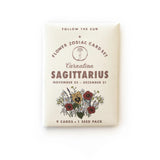 Flower Zodiac Sticker Card Set