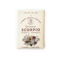 Flower Zodiac Sticker Card Set