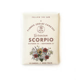 Flower Zodiac Sticker Card Set
