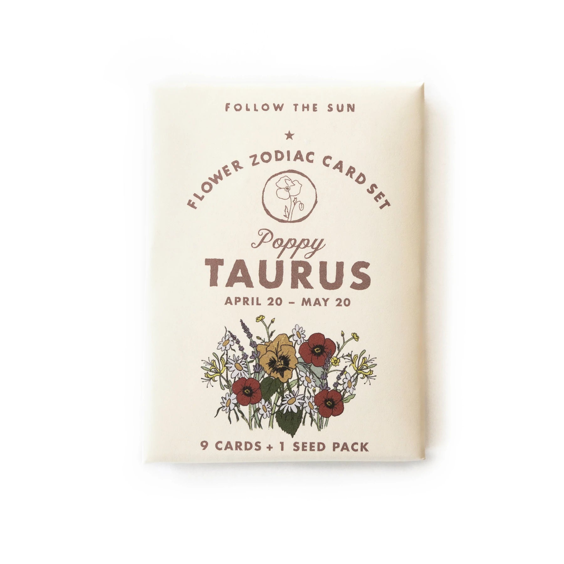 Flower Zodiac Sticker Card Set