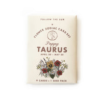 Flower Zodiac Sticker Card Set