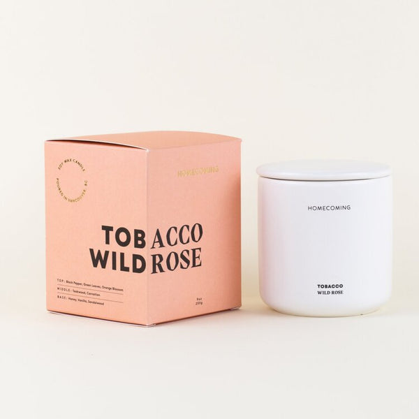 Tobacco Wild Rose Candle