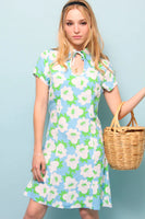 Kelly Datura Floral Dress