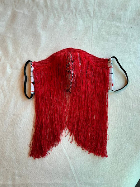 Fitted Face Mask with Fringe
