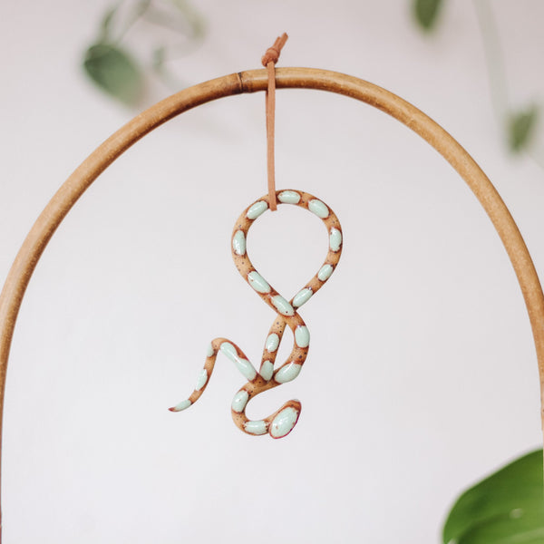 Small Hanging Ceramic Snake