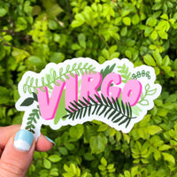 Wild Rose Zodiac Sticker