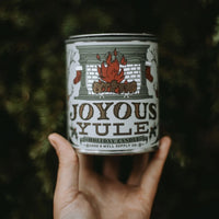 Joyous Yule Crackling Fireplace Candle