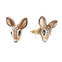 Mini Doe Head Stud Earring