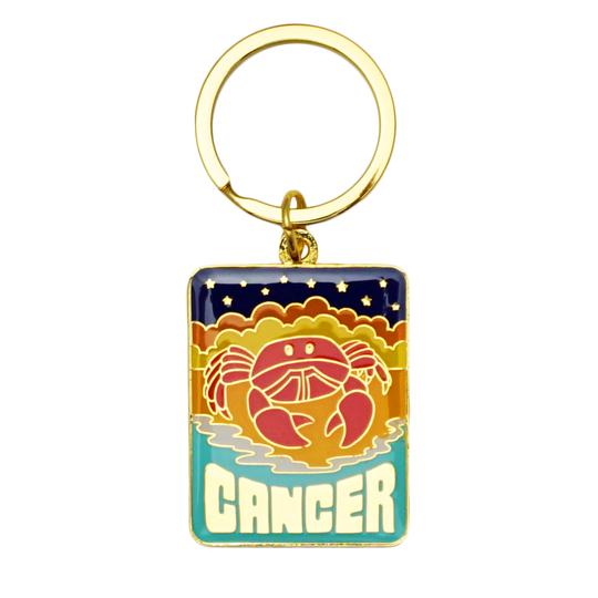 Zodiac Enamel Keychain