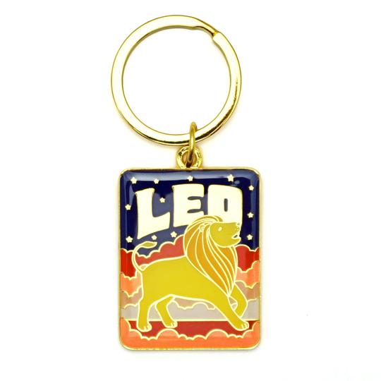 Zodiac Enamel Keychain